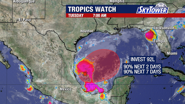 Tropical Storm Isaias likely to form in Southwest Gulf