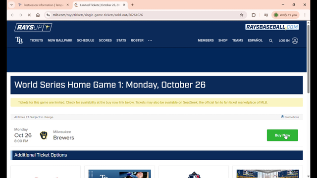 World Series tickets: What Rays fans should know about resale guarantees