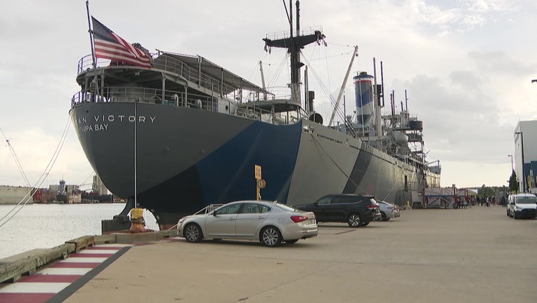 Historic Tampa flagship transforms into haunted zombie ship for Halloween