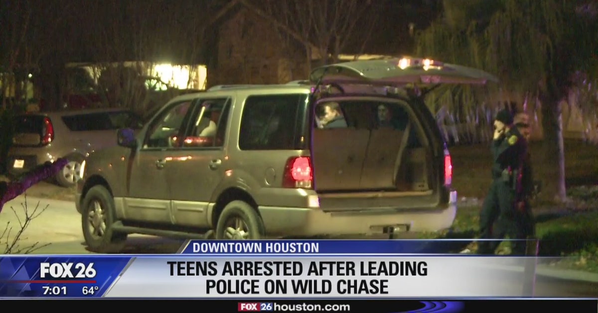 Four teens arrested after a wild police chase in downtown Houston | FOX ...
