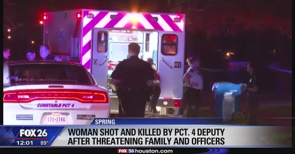 Woman shot, killed after pointing gun at deputies | FOX 26 Houston