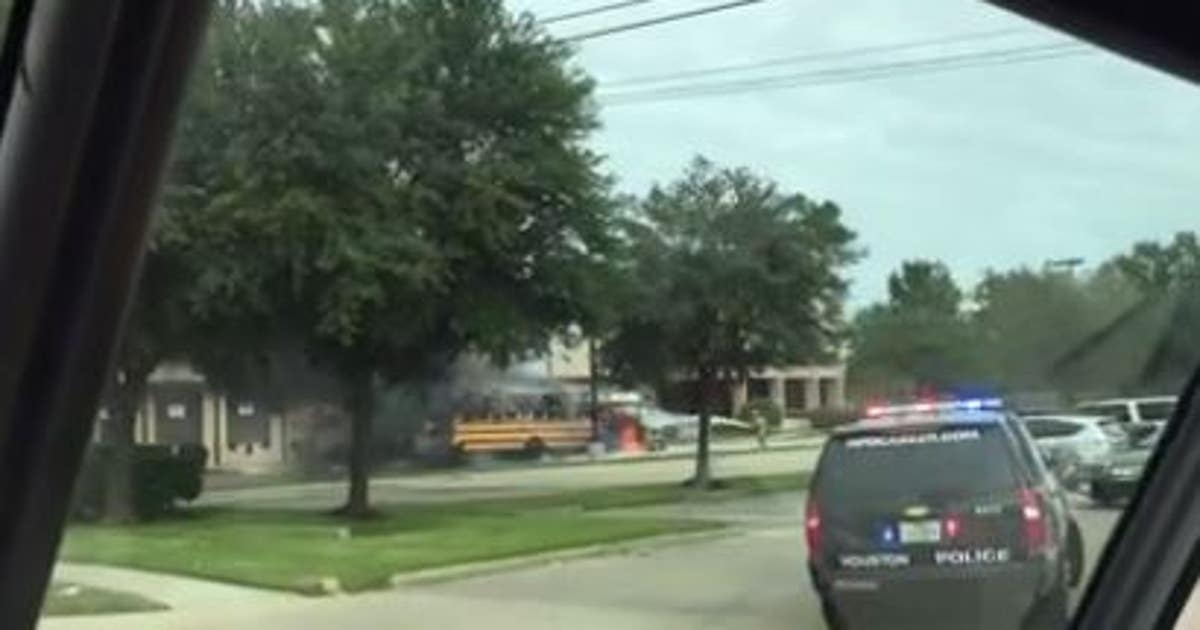 A Spring Branch ISD school bus catches fire, students safe | FOX 26 Houston