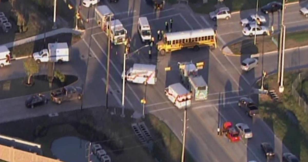 Klein ISD school bus involved in accident outside school | FOX 26 Houston