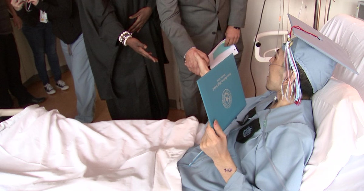 Student battling terminal bone cancer gets early graduation | FOX 26 ...