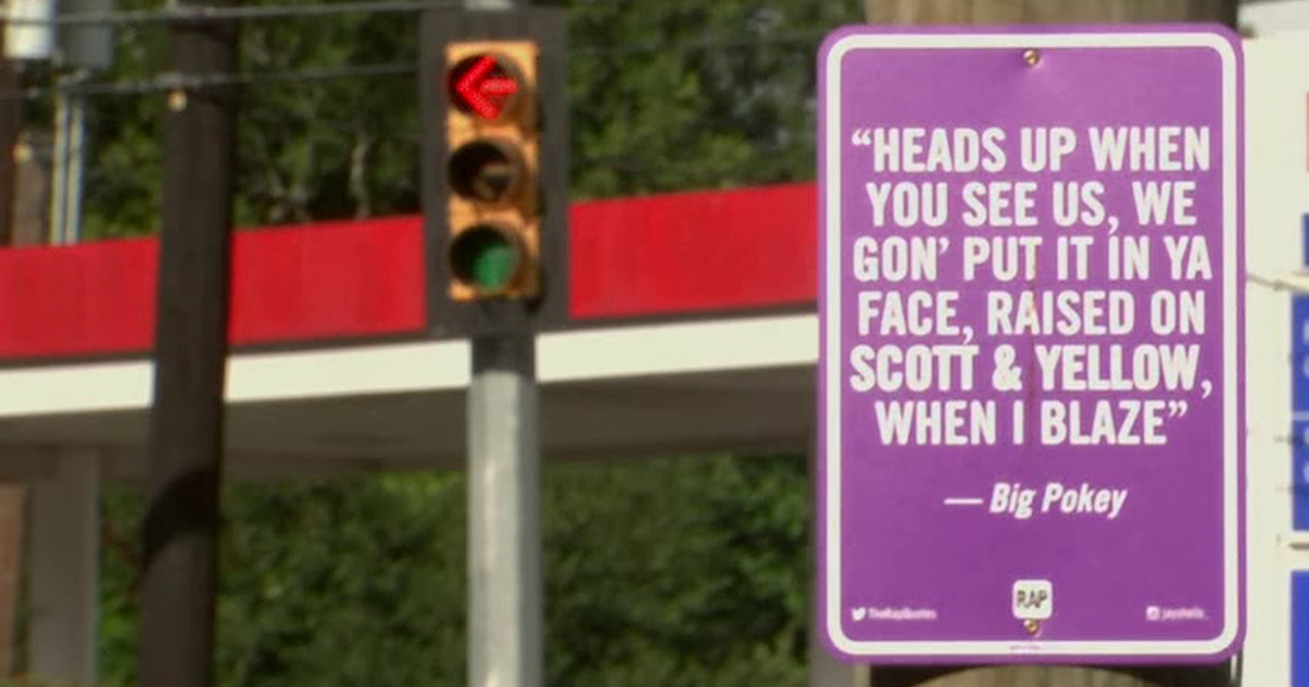 Rapper Area. Sign NY artist honoring Houston rappers with signs posted around city | FOX ...