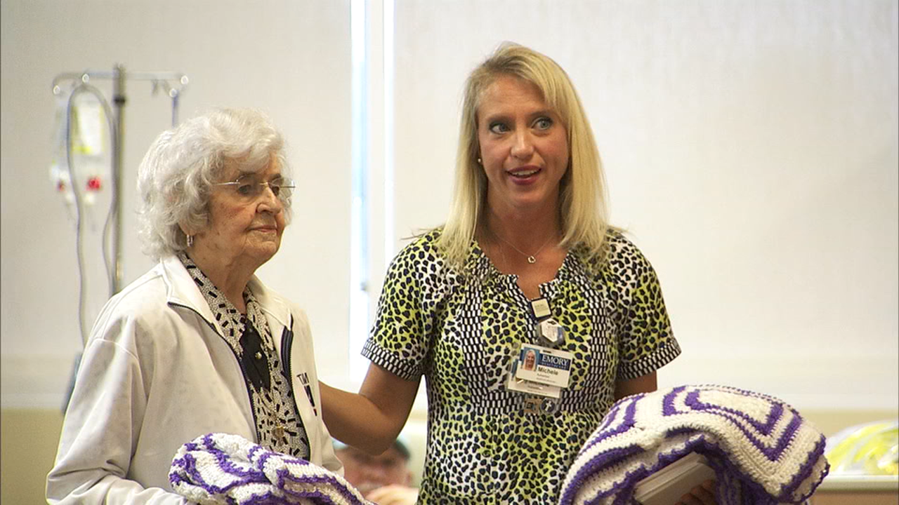 94yearold crochets 'prayer shawls' for cancer patients