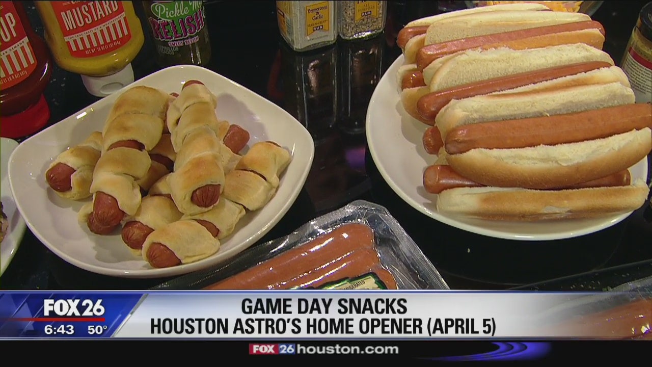 GAME DAY SNACKS Houston Astros' Home Opener April 5