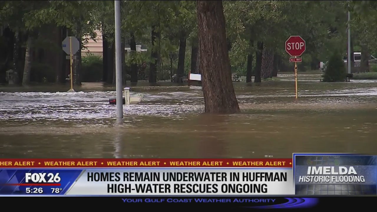 Huffman hit with flooding day after Imelda remnants swept through 