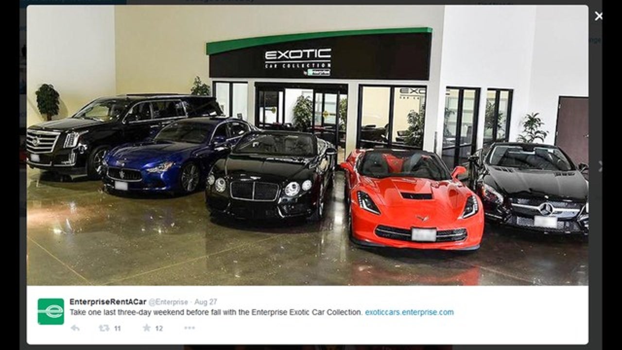 Enterprise Rent A Car expands exotic car collection in Houston