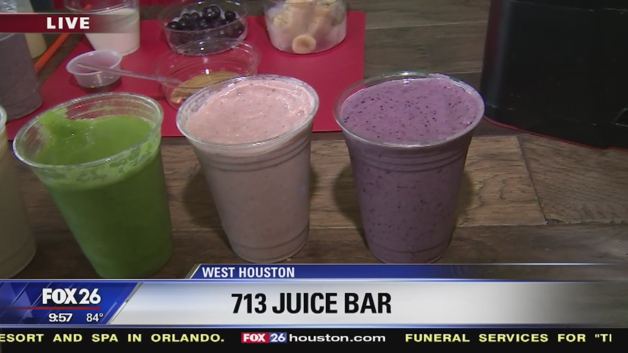 PB&J smoothie from 713JuiceBar FOX 26 Houston