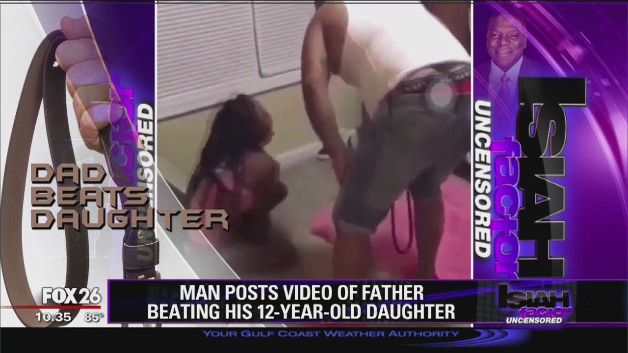 Controversial video of a father beating daughter with belt goes viral