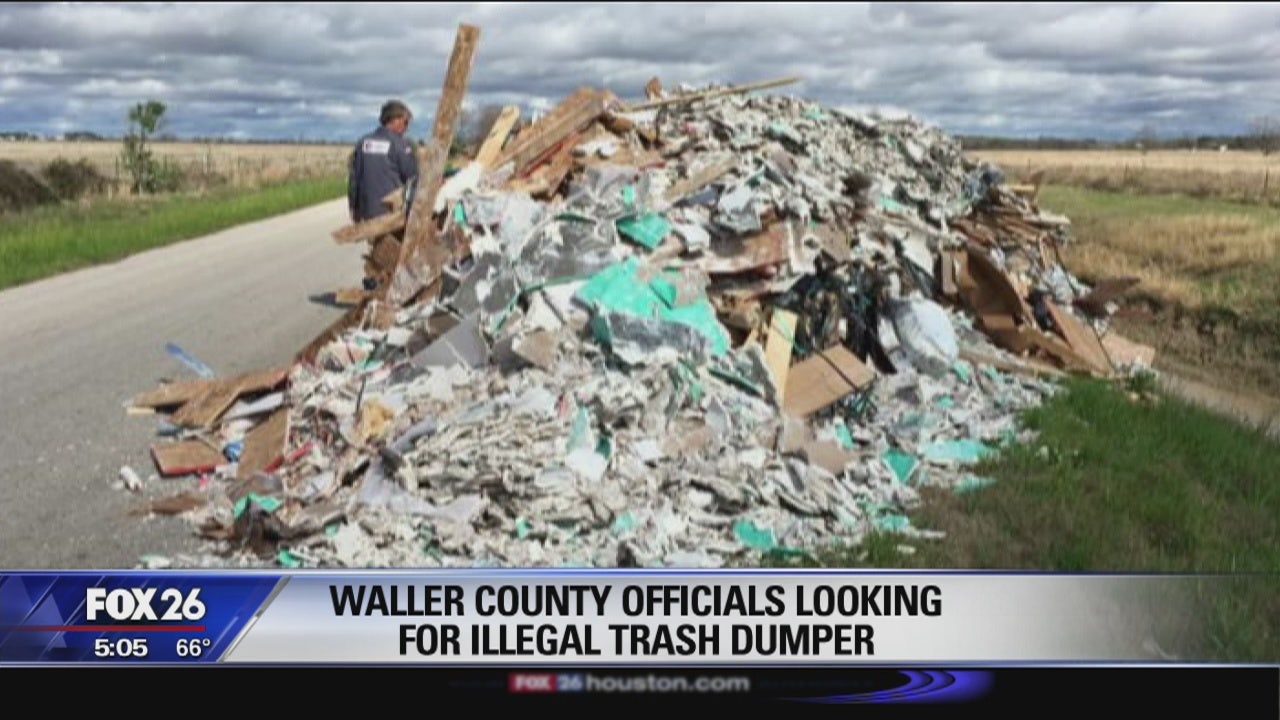 Waller County officials look to track down source of illegal dumping
