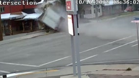 Speeding tractor-trailer crashes into building in Utah