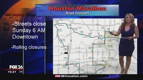 Houston Marathon, Half Marathon closures, parking