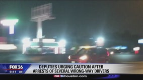Multiple wrong-way drivers caught on Houston highways