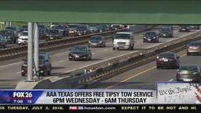 AAA Texas offering free Tipsy Tow service