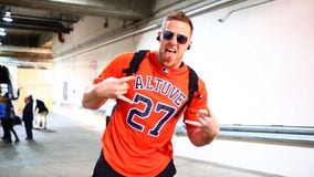 Texans’ J.J. Watt representing Houston Astros with Altuve jersey