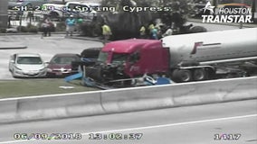 11-vehicle accident in northwest Harris County