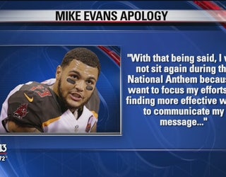 Tampa Bay Buccaneers' Mike Evans apologizes for sitting during national  anthem Sunday, Football