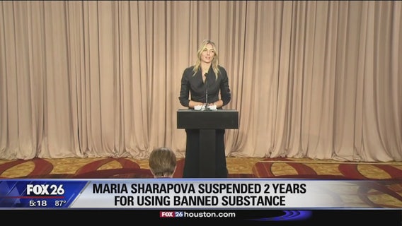Maria Sharapova suspended for 2 years for failed drug test