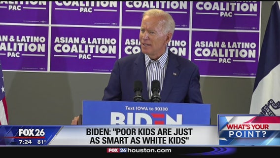 Former Vice President Joe Biden's gaffe on the campaign trail- What's Your Point?