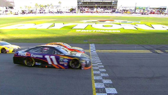 Hamlin uses daring move to give Joe Gibbs a Daytona 500 win