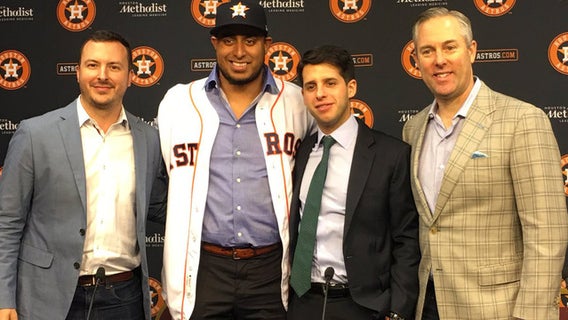 Houston Astros agree to terms on two-year deal with pitcher Hector Rondon