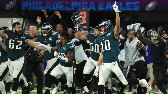 Philadelphia Eagles win 1st Super Bowl over New England Patriots, 41-33