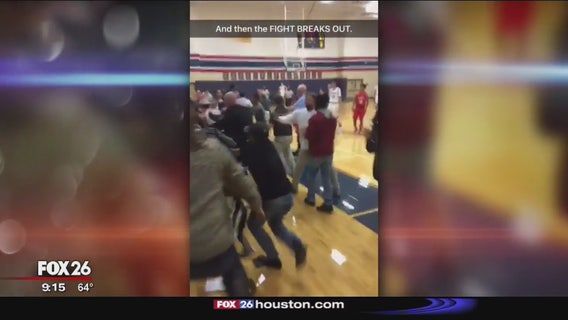 Fight breaks out between Katy schools at game