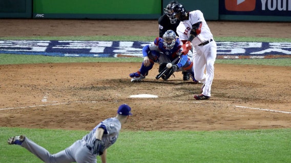 Red Sox double Dodgers 8-4 at Fenway Park in World Series Game 1