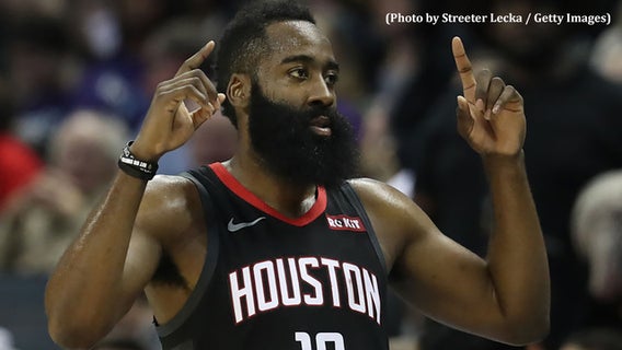 Harden ties career best score with 61 points to lead Rockets over Spurs