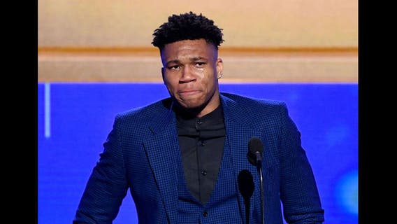 Teary-eyed Antetokounmpo wins NBA MVP honors