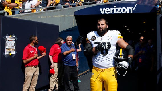 NFL national anthem flap sees Steelers coach rap Alejandro Villanueva, while his jersey sales soar
