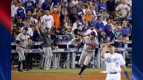Astros beat Dodgers 7-6 in 11-inning World Series Game 2