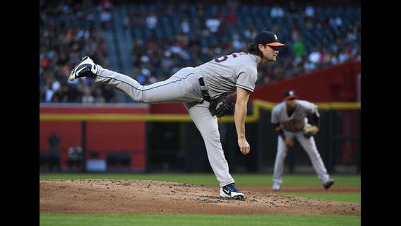 Career-high 16 strikeouts in 1-hitter for Cole, Astros rout Diamondbacks