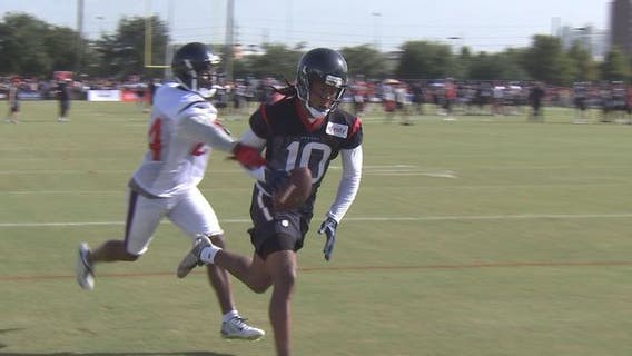 Deandre Hopkins takes part in first training camp practice