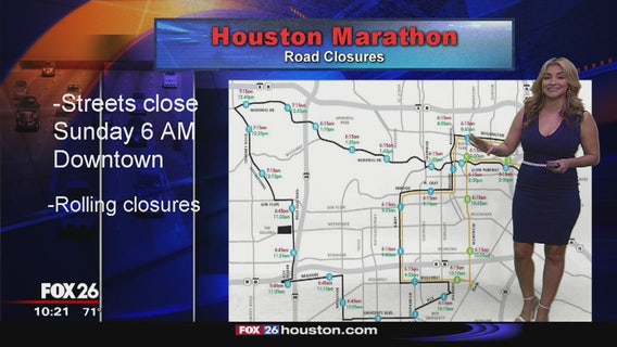 Houston Marathon, Half Marathon closures, parking