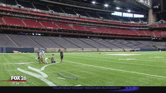 Working to make NRG Stadium field flawless for Super Bowl LI
