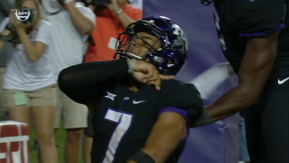 TCU quarterback penalized for religious gesture during game