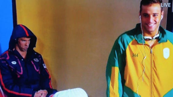 'Phelps Face' is meme of the moment