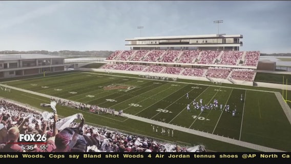 New high school football stadium groundbreaking in Katy