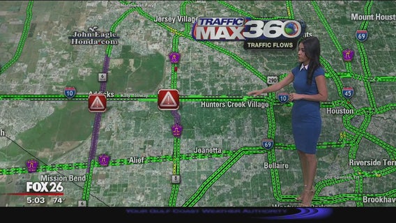 High water road conditions on September 3