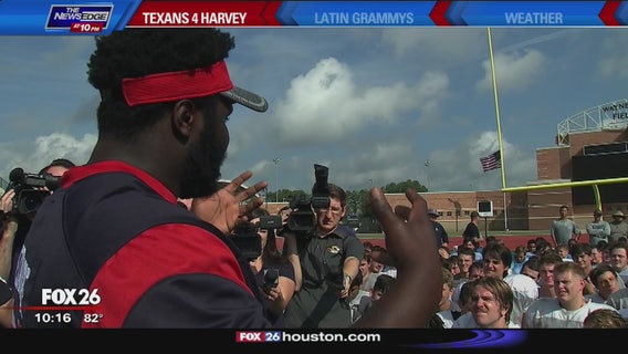 Texans players give back to Kingwood High School Football