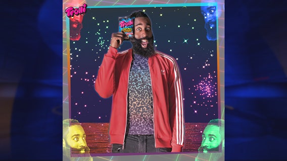 James Harden's beard featured in candy advertising campaign