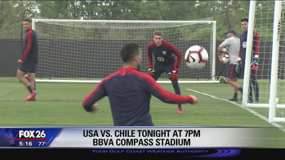 USA and Chile tied 1-1 in friendly at BBVA Compass Stadium