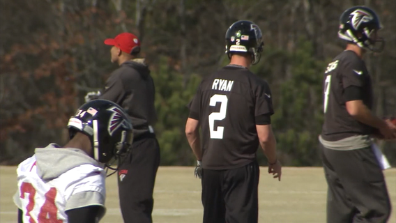 PHOTOS: Atlanta Falcons practice for Super Bowl