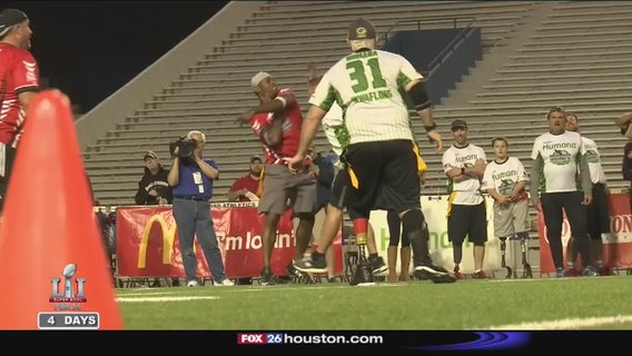 Wounded Warriors take on NFL pros in football game