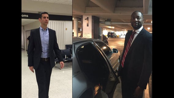 Griffin, Borrego arrived in Houston for interviews with Rockets