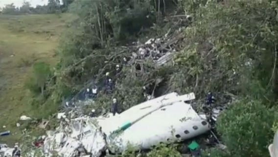 Pilot said he was out of fuel before Colombia crash