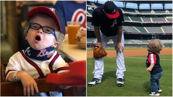 Most adorable Atlanta Braves fan attends first game